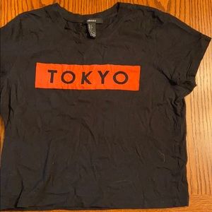 Forever 21 size L cropped tee shirt